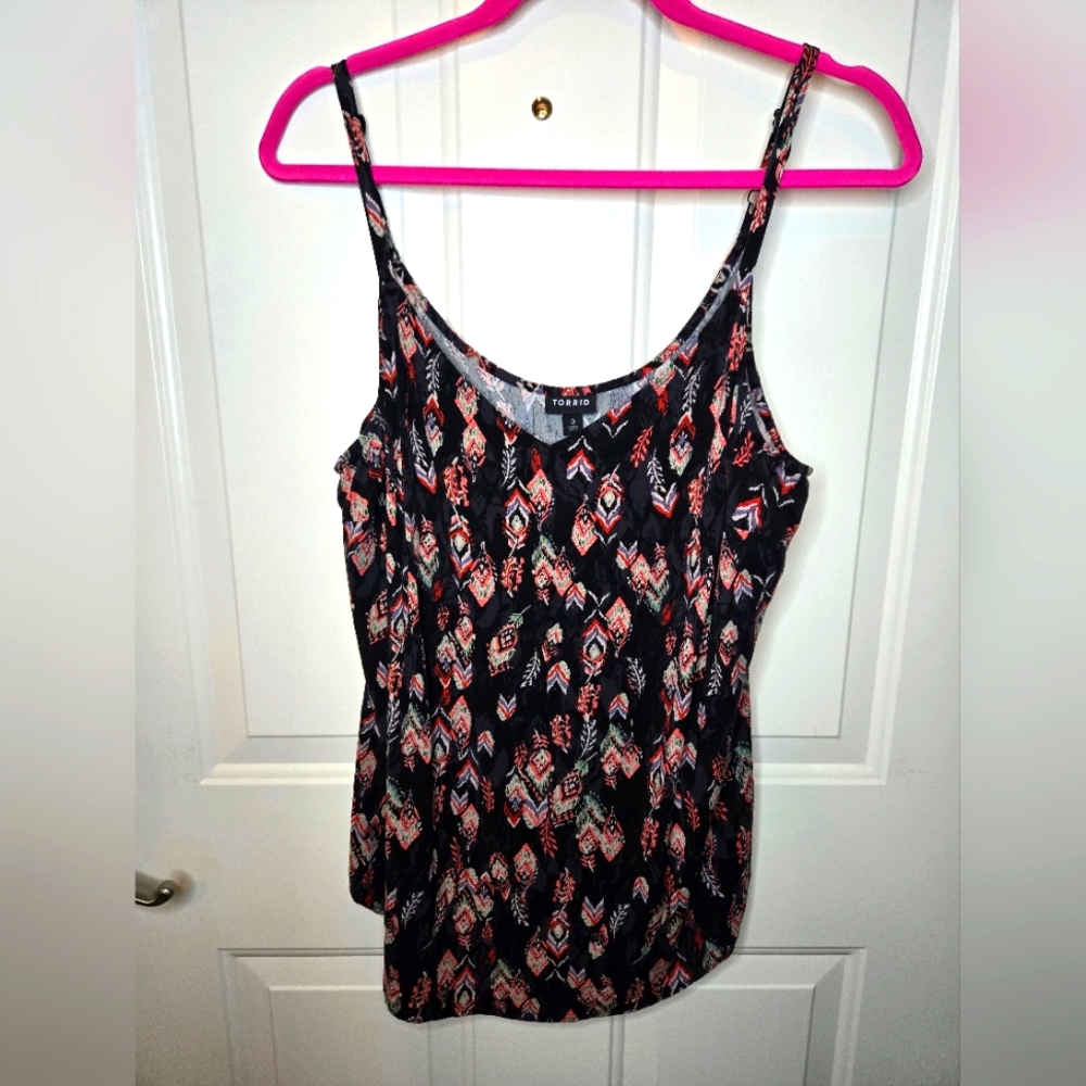 Torrid Cami with Feather Design